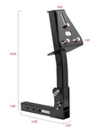Pivoting Fold-Down Hitch Mount Spare Tire Carrier For 2-Inch Receivers With Easy Tailgate Access, Beefy Anti-Rattle System