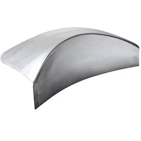 Curved metal sheet formed using 9 Pc Bead Roller Die Set For Metal Fabrication With 1 Polyurethane Wheel Includes Inside And Outside Offset Dies