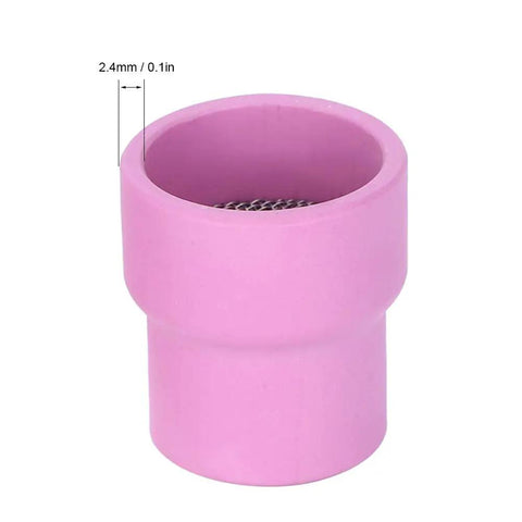 Premium 2 Piece Ceramic Welding Cups That Are A Total Game Changer For WP 9 20 And 25 Torch Series Tools, showing a single ceramic cup.