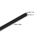 Bottom Mount Plastic Drawer Slides 180mm 12 Piece Replacement Kit for Cabinets with size measurements shown
