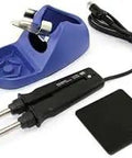 Hot Tweezer For FX-888 SMD Rework Tool With Direct Heat, Effortless Removal Of Chips And Flat Packages Up To 25 Mm, Easy Tip Replacement With Collet, Perfect For Precision Soldering Station Work, showing components like tweezer, stand and cord