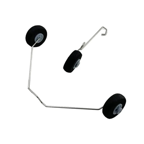 RC Airplane Landing Gear Replacement Kit With Wheel Set For Z51 Z55 Models 20mm Front Wheel And 13mm Rear Wheel Easy Plug And Play