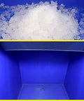 No Sweat Commercial Ice Maker Cranking Out 1485 Lbs Of Granular Ice Daily With A Massive 1100 Pound Storage Bin showing granular ice.