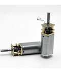 Knockout DC Gear Motor With Full Metal Reduction Gearbox rated for low speed high torque performance for DIY robotics projects.