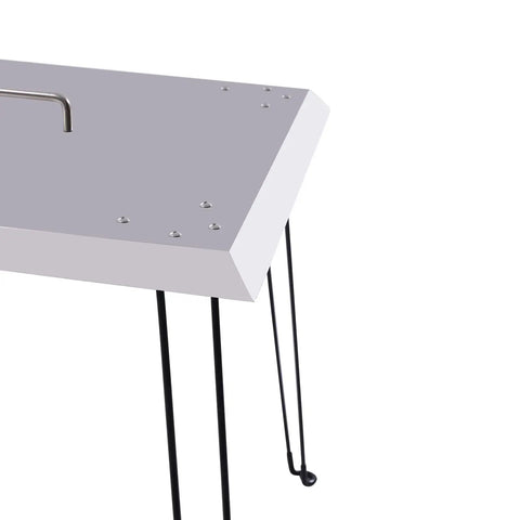 Stainless Steel Fire Pit Heat Deflector With Sturdy Foldable Legs Even Heat Distribution For Outdoor Bonfires Redirects Heat Downward