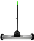 Makes Garage And Job Site Cleanup A Breeze With This Heavy Duty 30 Inch Magnetic Sweeper featuring a sturdy build and smooth rolling wheels.