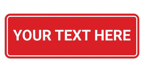 Custom Plastic Wall And Door Sign Personalized Text For Home Office Business And Property Use No Fuss Easy To Install