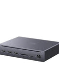 Thunderbolt 5 Docking Station Featuring Dual Ports And 140W Power Delivery Delivers Slap Up Fast Data Transfer At 120 Gbps smooth compact design with port layout.