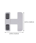 Dimensions of Kidproof Fridge Lock For Cabinets And Drawers Anti Pinch Plastic Strap Latch Self Adhesive Cabinet Lock shown in image