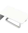 Rock Solid Stainless Steel Bathroom Hook With Tight Suction Mount For Hanging Towels And Scrub Brushes Heavy Duty Wall Organizer No Fuss Setup Dependable Grip For Daily Household Use, white and metal design.