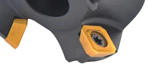 Badass Two Inch Face Mill Cutter With Three Quarter Inch Bore Mount And Razor Sharp Forty Five Degree Indexable Head Built For Lightning Fast Cnc Jobs And No Sweat Metal Removal