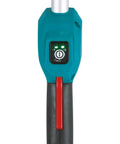 Cordless 13 Inch String Trimmer With Brushless Motor 18V LXT Power 4.0Ah Battery Kit control handle with teal design