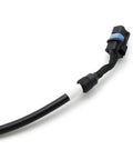 Close-up of centrifugal sprinkler signal cable for Agras T40 T20P drones, durable black plastic replacement part for UAV protection.