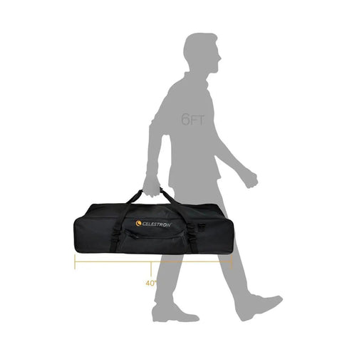 40 Inch Telescope Bag With Full Kit Storage Case For Telescope Mount Tripod And Accessories Grab And Go Carry Case displayed at 6ft scale.