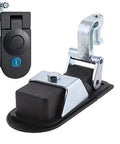 WJSKDQ 2-piece sealed compression latch set, flush-mount trigger latch, black powder-coated zinc alloy