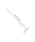 4 Piece Nichrome Heating Strip Replacement For Vacuum Sealer Machine 337mm Seal Element Bar shown with dimensions for precise fitting.