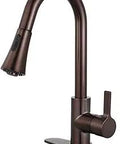 Continental Single-Handle Pull-Down Kitchen Faucet With Oil Rubbed Bronze Finish, Drip-Free Ceramic Disc Cartridge, 1.8 GPM Flow