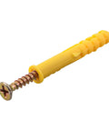 Heavy Duty 40Pcs M6x40mm Stainless Steel Wall Anchors And Screws Kit For Drywall With Expansion Bolts And Cross Tip Bits Great For Hanging Shelves Pictures And Curtain Rods Yellow, yellow drywall anchor with screw
