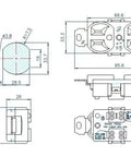 Real Deal Heavy Duty Double Wall Outlet Socket Nema 5 15R 15 Amps 125 Volts Dual US Three Prong Receptacle Replacement technical diagram.