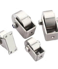 Heavy Duty Sliding Door Roller Kit With Track Pulley For Shower Doors, Stainless Steel Wheel, Quiet Glide, Durable Furniture Runner