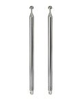 Pair of Telescopic 7-Section Antenna 74cm AM FM Replacement For Indoor Portable Radios Home Stereo And TV Tuner No Fuss Easy Install