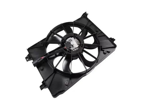 High Output Radiator Cooling Fan Compatible For Chevrolet Bolt EV 2017 To 2020, dual ball bearing motor with black shroud.