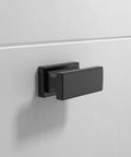 No Sweat Setup Matte Black Cabinet Knobs 10 Pack With 1 46 Inch Diameter For Modern Kitchen Furniture Hardware Easy Mounting Household Upgrades Top Shelf Quality Drawer Cup Handles Badass Decor Refresh Upgrade on a white cabinet.