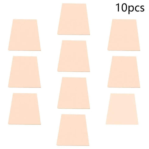 Single Sided Copper Clad Laminate PCB Board 130mmx75mmx1.5mm Bakelite For DIY Prototyping High Temperature Resistant Not Easily Oxidized, 10 pieces displayed