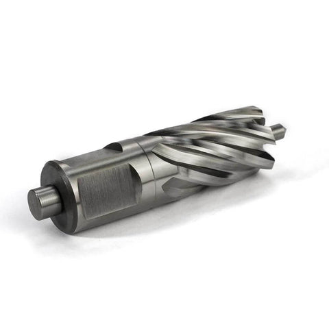 Oscarbide 3/4 in annular cutter with Weldon shank; 3/4 in cutting diameter, 1 in depth for magnetic drill press