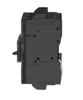 Built Tough 60 Amp Three Pole Circuit Breaker With Thermal Magnetic Trip Unit and Din Rail or Back Pan Mount side view image.