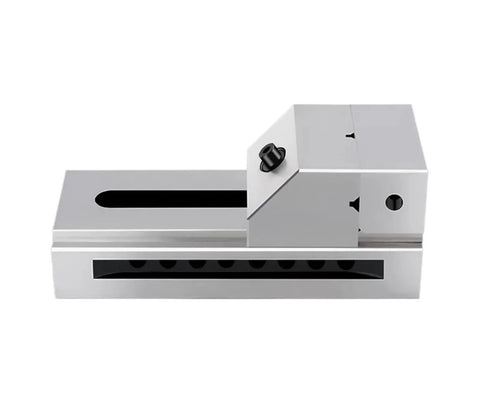 Heavy Duty Manual Machine Vise Brings No Nonsense Grip To Lathes And CNC Quick Smooth Clamping with swappable jaws