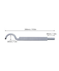 No Sweat Wood Lathe Hollowing Tool With Replaceable Tungsten Alloy Blade, 10.6in metal design for woodturning projects.