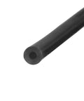 Close-up of a black Silicone Air Hose 4.5m 7mm OD 3mm ID for Car Marine Truck High Temperature Tubing, showing cross-section and opening.