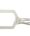 9 Inch Deep Reach Locking C Clamp With Torque Lock Wide Jaws Forged Alloy Steel For Tough Jobsite Use Rust Protection