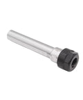 Hefty Load Bearing Extended Rod Side Fixed ER Chuck For CNC Lathe, precision threaded shank, hardened steel construction.