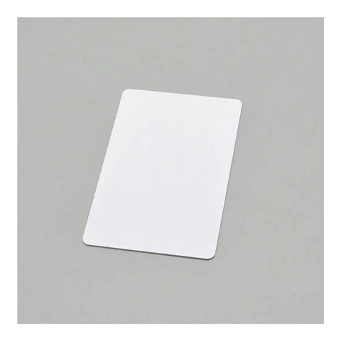 230 Piece White Blank PVC Inkjet Printable Cards Waterproof Plastic ID And Business Sheets on gray background
