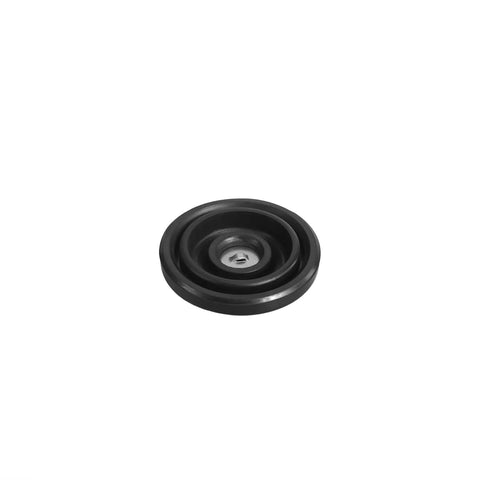 Direct Fit Brake Master Cylinder Fluid Reservoir Cap for Toyota Scion Vehicles, black rubber seal, top view