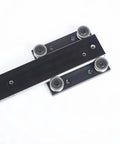 Dual Axis Linear Guide With Damping Wheel Slider For Precision Motion Systems And Automation 300 To 1400mm Adjustable Length Easy Install And Customization For Pro Grade Automated Equipment, black aluminum rail with rollers