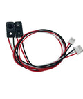 Break Beam Sensor Kit With Dope 3mm LEDs Through Beam Photoelectric Switch For 50cm Range, wires and connectors visible