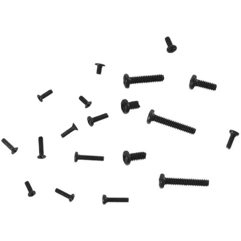Small Screws Assortment Kit With 18 Kinds M1.2 M1.4 M2.0 Mini Micro Screws Set For Eyeglasses Sunglasses Watches Clocks Black