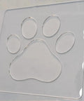 No Sweat Paw Print Router Template Crafted From Durable Clear Acrylic For Hella Easy Wood Inlays Charcuterie Boards Custom Signs And Quick Renovations Today displayed clearly.