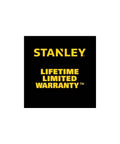 Stanley logo with text 'Lifetime Limited Warranty' displayed prominently on a black background.