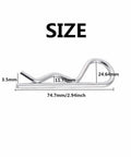 10-Piece R Shaped Spring Cotter Pins Heavy-Duty Zinc Plated Steel Fastener Kit size dimensions 3.5mm x 74.7mm