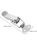 Top Notch 10 Piece Stainless Steel Toggle Hasp Latch Kit For Toolbox Cabinet Boxes And Storage Trunks With Durable Spring Lock Mechanism 2.95 in latch