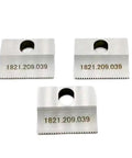 Spare Knife Cutter Blades 1821.209.039 For ORT450 And OR-T450 Battery Powered Plastic Strapping Tools, High Quality Replacement Sharpened Blades For Uninterrupted Heavy Duty Packing And Securing Jobs, metal replacement blades