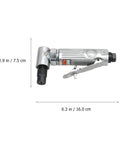 Professional Grade Kick Ass Pneumatic Air Die Grinder Spinning Wild At Twenty Five Thousand RPM For Slick Polish Heavy Metal Wood Tire Wall Projects, silver, 6.3 in length.
