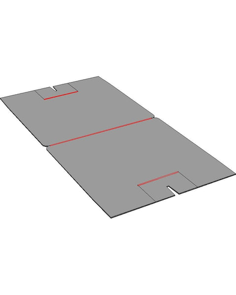 St Patricks Day Shamrock Yard Sign Double Sided A Frame Board Crafted From Heavy Duty Corrugated Plastic Weatherproof Outdoor Display That Is Built Like A Tank And Straight Fire All Spring Long, showing gray panels.
