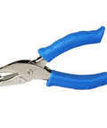 Single Hole Circle Paper Punch Handheld Scrapbooking Punch Rubber Coated Handle 6Mm Circle Puncher for crafting, blue handle close-up