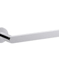 Composed Bathroom Towel Arm In Polished Chrome Durable Corrosion Resistant Towel Bar With Minimalist Design viewed from side