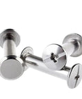 Top Shelf 100 Piece M3 And M4 Chicago Binding Bolts Crafted From Gnarly 304 Stainless Steel smooth threads, showcasing clean finishes.